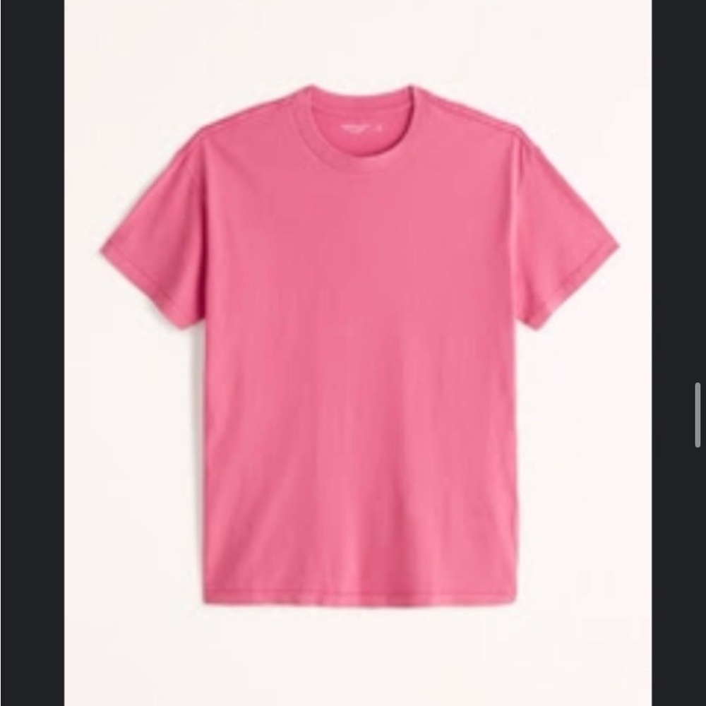 Abercrombie & Fitch Men’s Essential Tee in Pink Size Small Tall